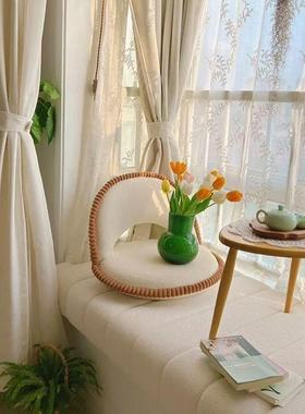 aaM2BbyH人发座椅卧室阳上台地坐垫榻懒榻米沙床上可折叠靠背椅飘