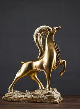 创意招FWZ领头羊摆件领导办客财厅生肖羊三羊开泰室工艺品大公号