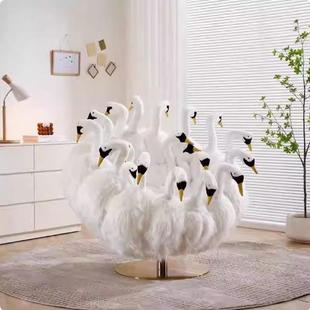 意大利设计师椅子创个意玩偶动物仔椅懒人2558性椅布艺北公极熊沙