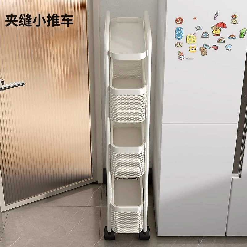 家用蔬菜置物架厨房简易储物架钢材强承重浴室落地洗漱用品收纳架