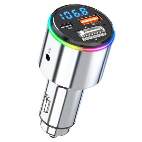 蓝牙车载mp3播放器多功能双USB车载充电点烟器免提FM蓝牙发射器