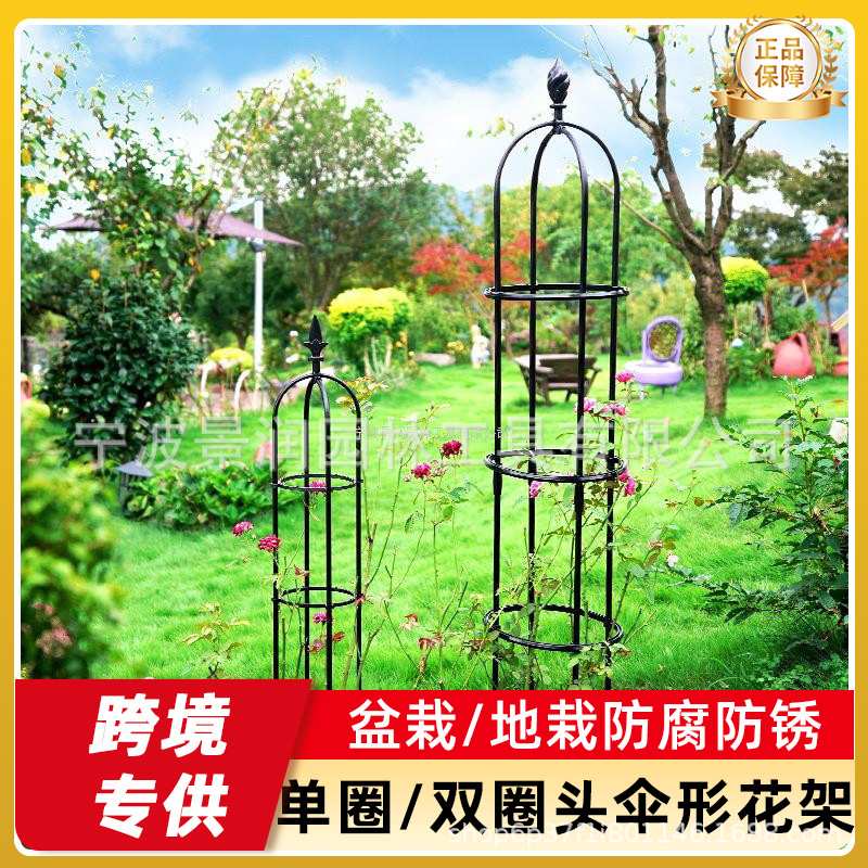 花架爬藤架子玫瑰月季铁线莲支架攀爬植物架阳台花盆花架攀援
