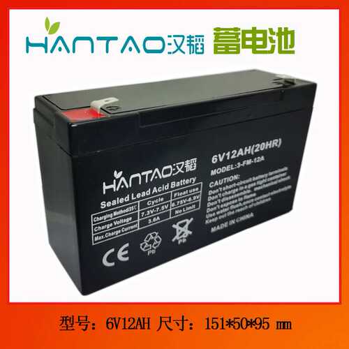 爆款热卖 6V12AH 免维护蓄电池 科教仪器儿童车适配 一手货源量大