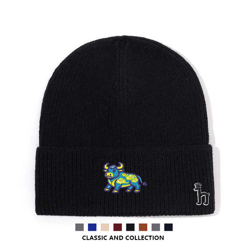 【官网正品】哈吉斯牛年限定时尚休闲针织帽户外冷帽男女