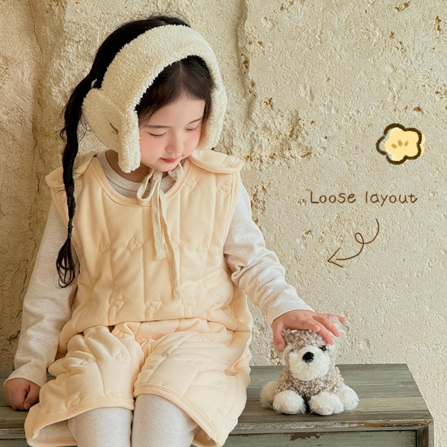 儿童秋冬套装男童女童保暖睡衣