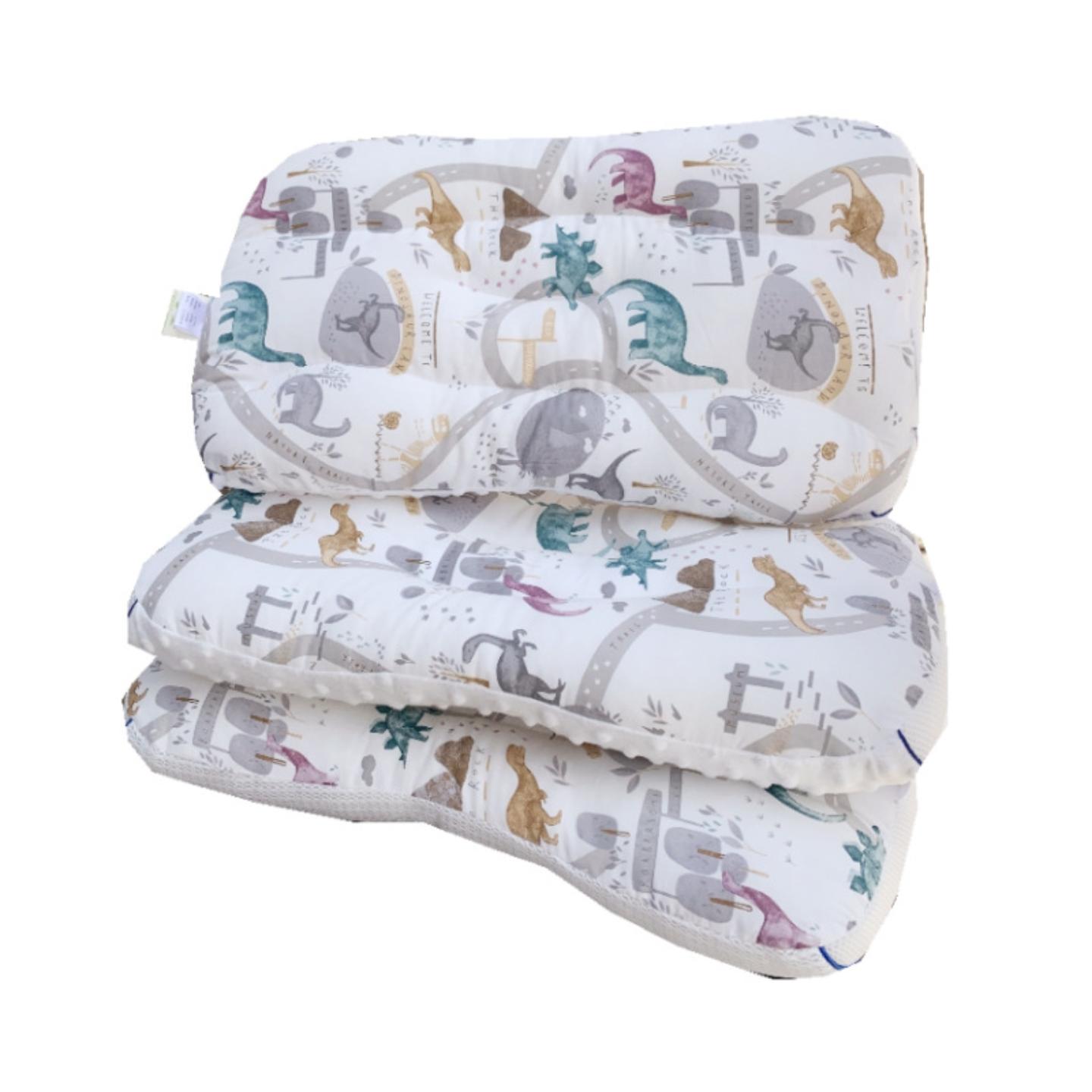 豆豆绒枕芯全棉儿童护颈枕头