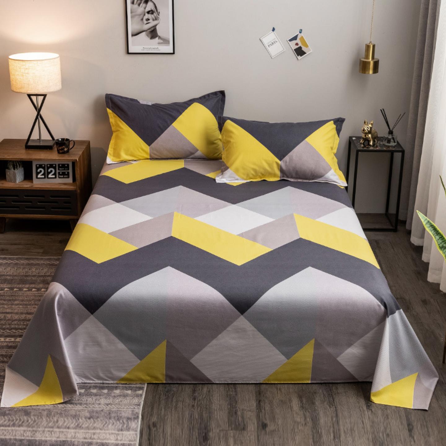 水洗棉床单单件秋冬单人学生宿舍