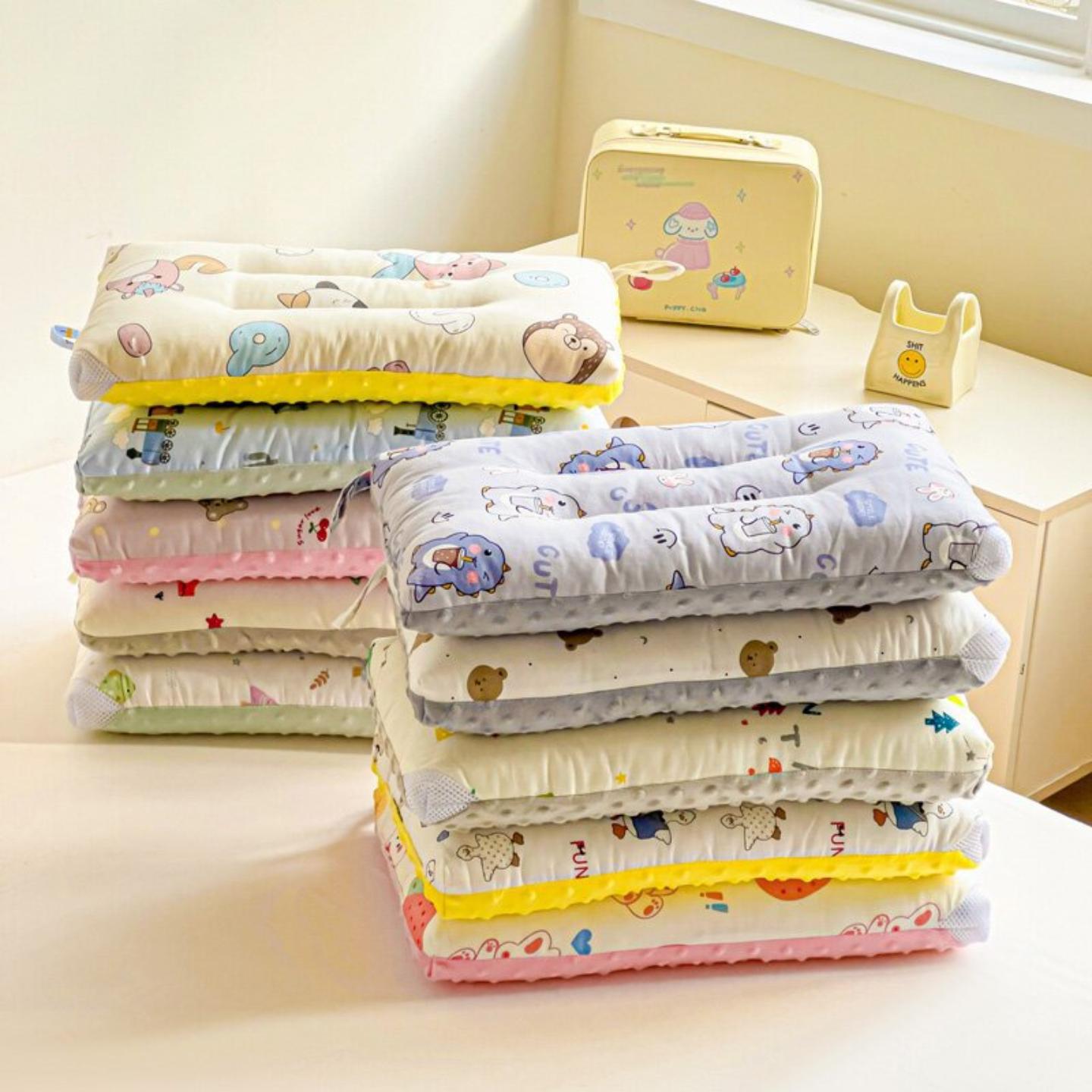 纯棉a类儿童枕头母婴级护颈椎