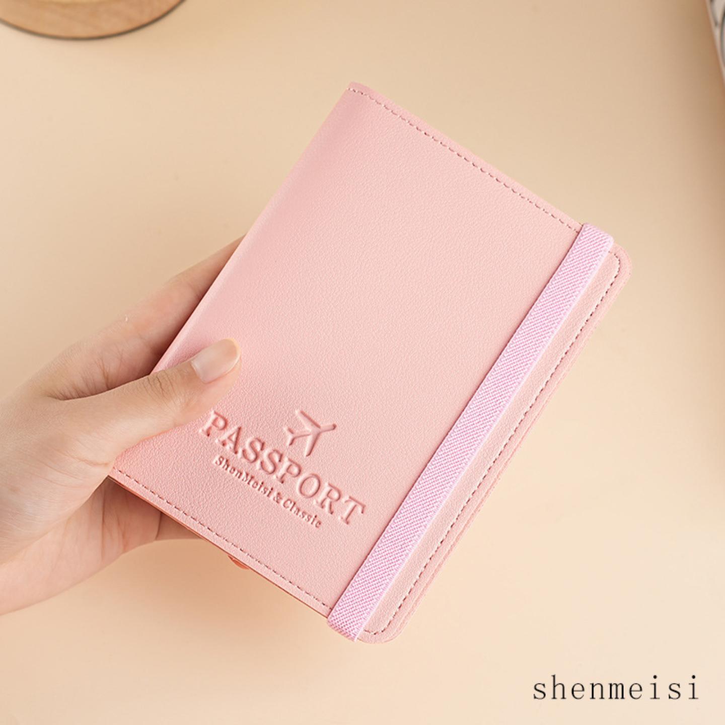 现货热销pu皮革护照包多功能