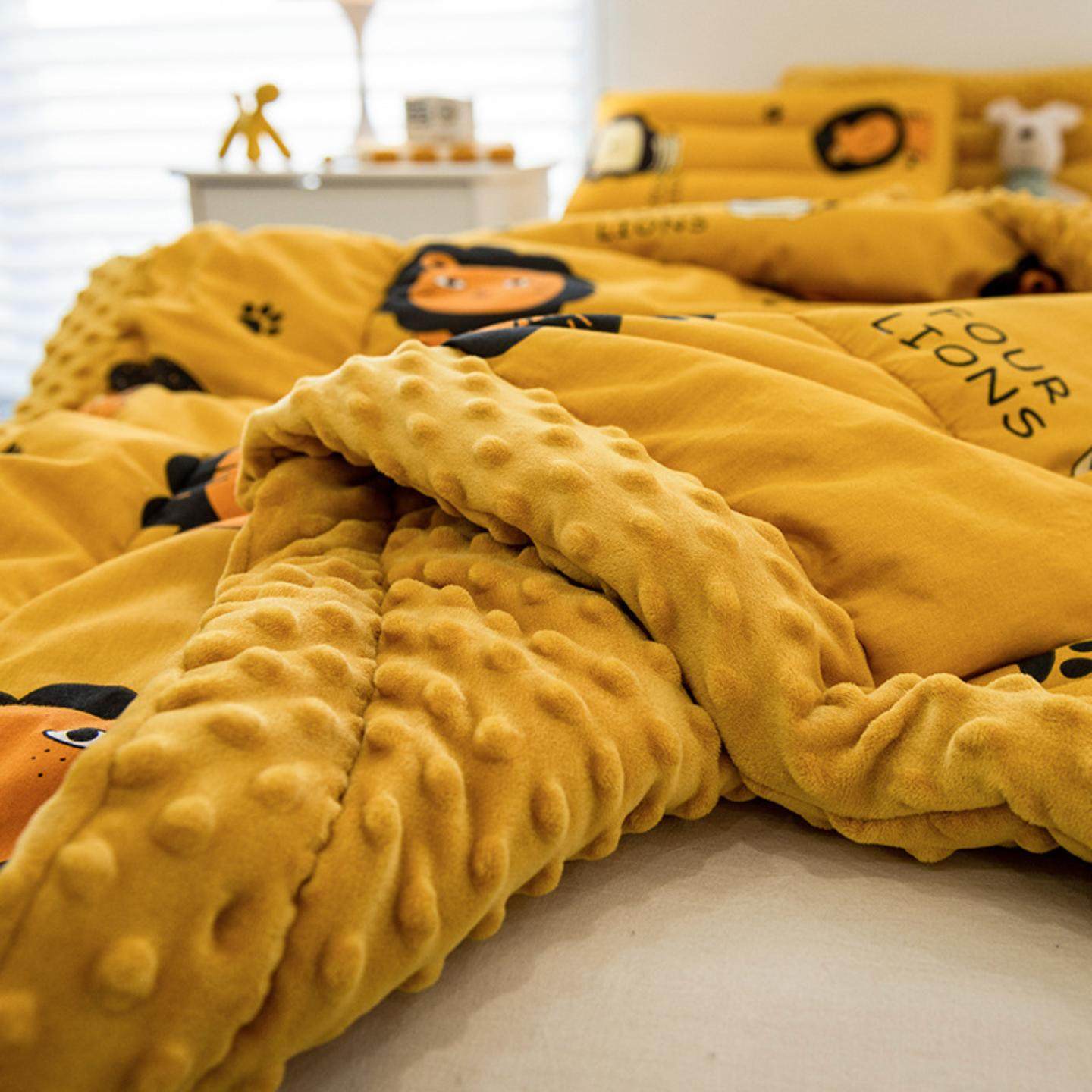 冬季豆豆绒加厚毛毯儿童盖毯午睡毯子单双人全棉豆豆被子春秋,床上用品,休闲毯/毛毯/绒毯,淘宝优惠券,粉丝福利购,淘宝优惠卷
