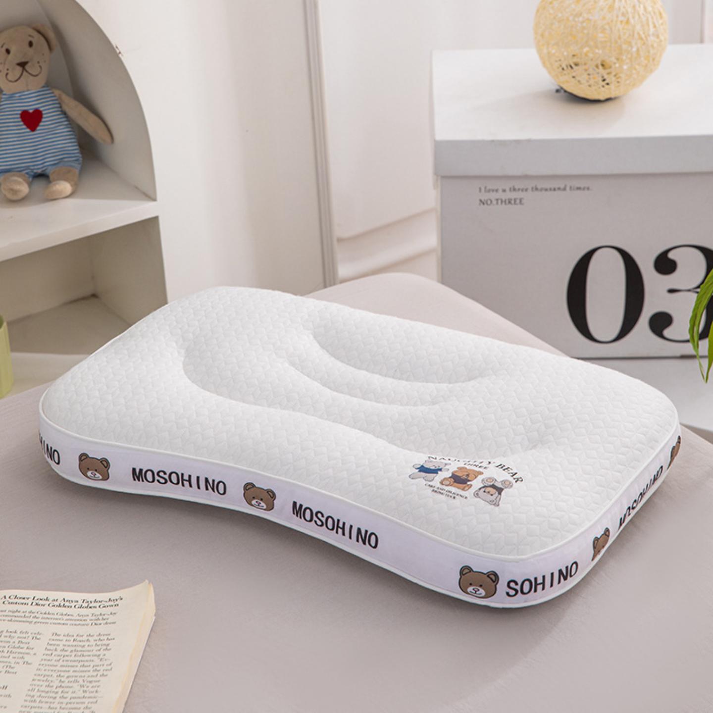 针织棉亲子组合枕头卡通小熊儿童