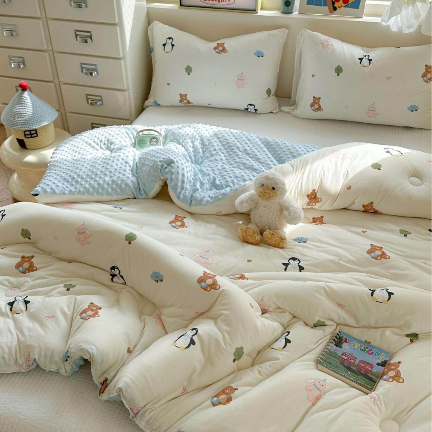 针织棉豆豆被春秋被冬被大豆被子被芯婴儿童宝宝成人单双人被,床上用品,棉花被,淘宝优惠券,粉丝福利购,淘宝优惠卷