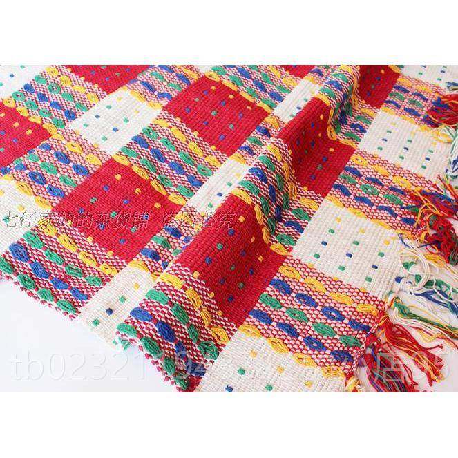 高档线编织流地毯卧室床前垫地垫飘窗桌旗桌布苏民族风布艺沙垫发