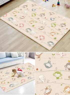 高档伦宝帕宝爬行垫加厚环保无味沬地泡垫婴儿客厅家用儿童爬爬克