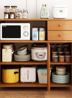 餐边柜现代简约墙置物柜厨收纳柜炉边OFY柜微波烤箱置靠房物架储