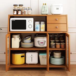 餐边柜现代简约墙置物柜厨收纳柜炉边OFY柜微波烤箱置靠房物架储