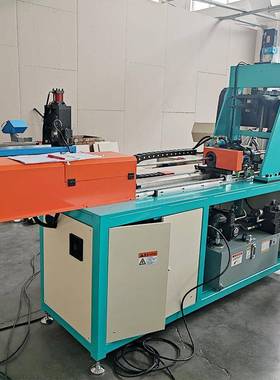 迪特体自动铜管冲EXI孔拔孔一机-P威LC全控制伺服送料-制冷行业专