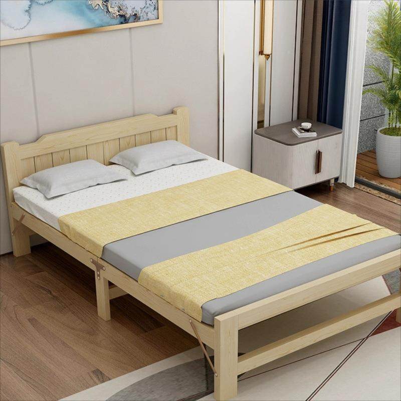 折叠床午休单人床51米双板出租1米1小床VRS成人简易家人用实木硬