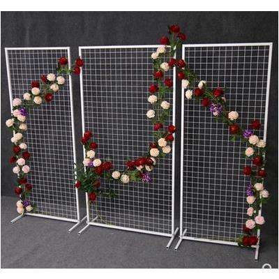 婚庆具新款道201布8台铁艺网格屏风路引背景摆件T台舞CQP装饰场景