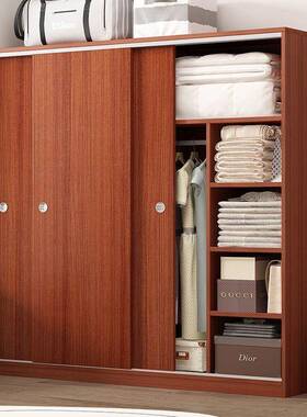 推拉门衣柜家用卧室济现简出约推拉门宿舍租房代用经NFZ型成人儿