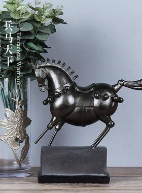 骑士马摆兵CF118045马俑工艺品玄关装饰品件战现意代简约电视柜创