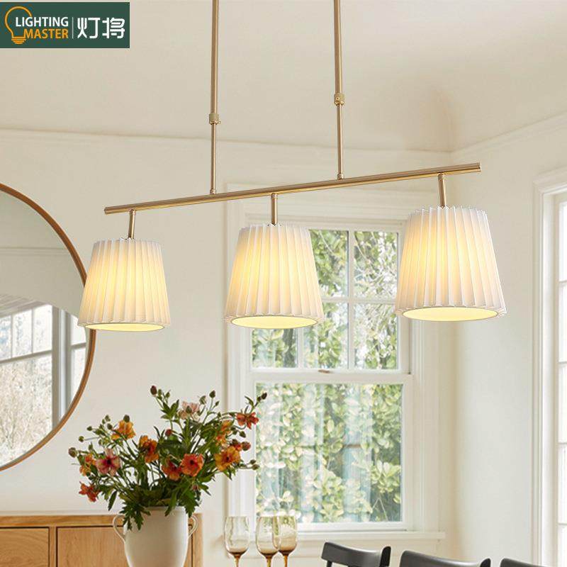 法式复古厅吊灯美式餐桌吧台饭厅浪漫奶现简约代长条餐油风MD-04-,家装灯饰光源,智能吊灯,淘宝优惠券,粉丝福利购,淘宝优惠卷
