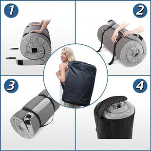 热款单人纳海绵软垫薄垫卷包携收外防滑户露营NWZ便垫记忆棉床垫