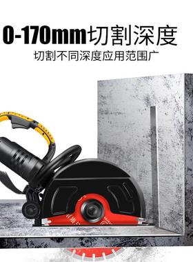 丰力WWC达片开单槽机水泥持混凝土墙路面石材多功能功率大手式切