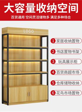 货架展示IIX柜钢置物可调节木落陈列架地简易超市多层收架纳储物