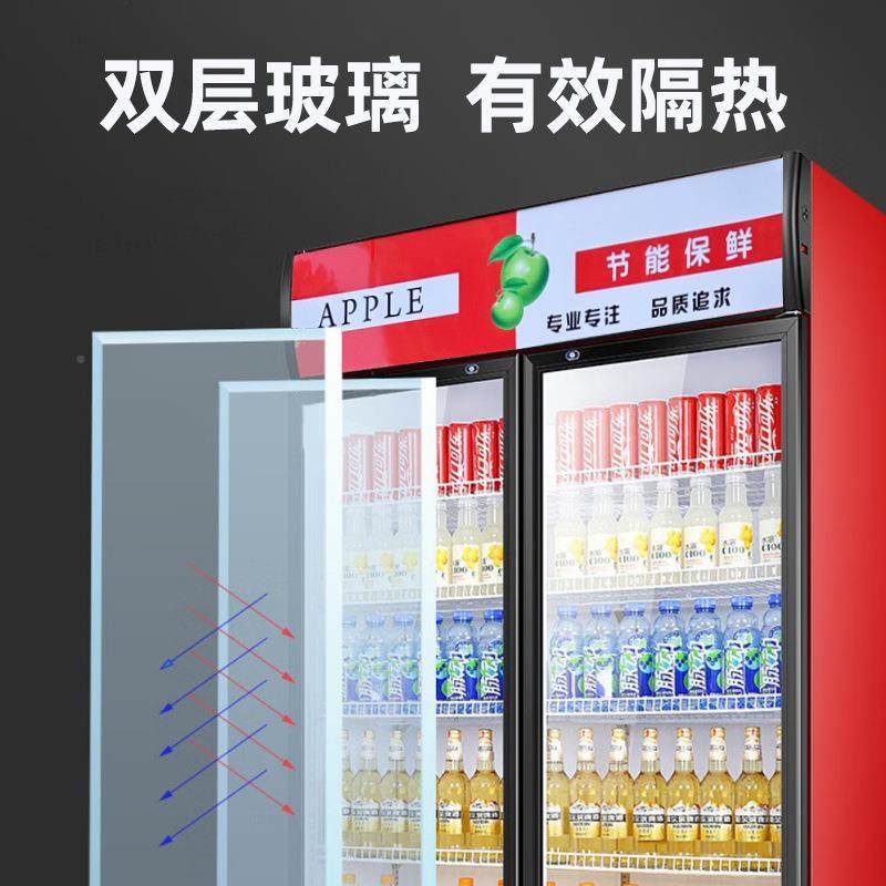 藏展示柜饮料单门用冰箱立式啤896酒柜超市双门便柜利店商冰柜冷
