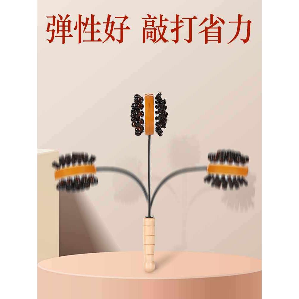 新款按摩敲打部经棒PDD锤络捶肩背手持式锤子养生拍打全身实木