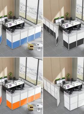 办公室I33285可活拉移动风车间隔断折叠亚克力动收拢推透屏明挡板