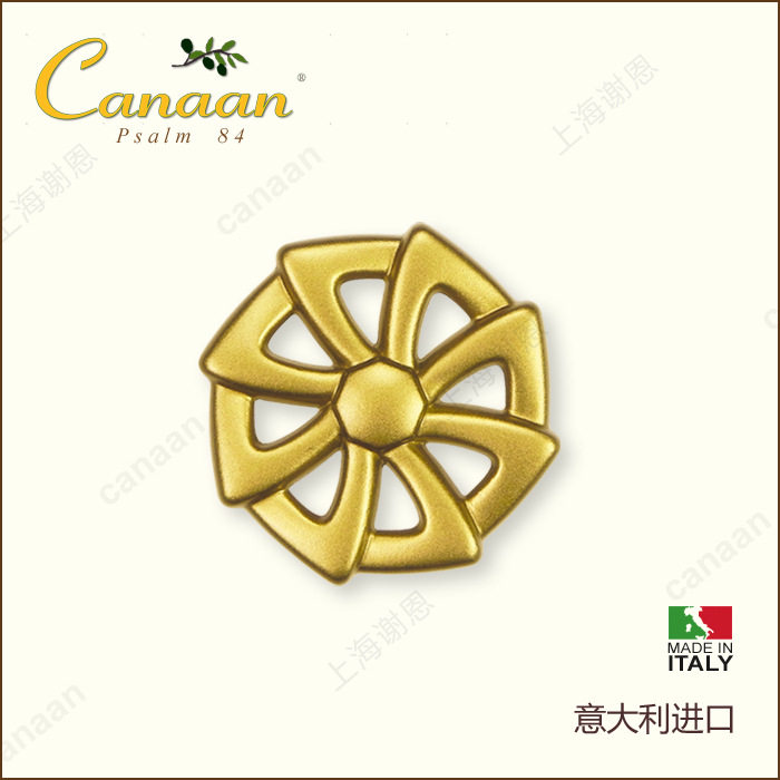 Canaan迦南原装意大利进口砂金色个性创意抽屉柜门拉手24166型号