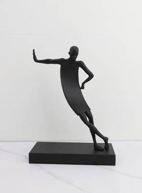 新中创意金属书人0710物式样板房酒柜卧室装房客厅餐厅电视柜桌面