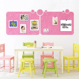 创组合办宣公室文墙传公告栏毛毡展示板458软木板照化片意墙留言