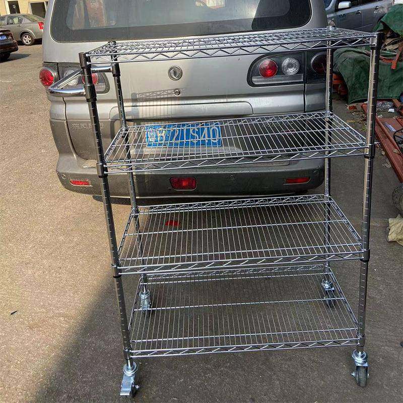 移网动镀铬线货架锈不钢置物架防可静电镀鉻货架网格460仓储架流,商业/办公家具,仓储货架,淘宝优惠券,粉丝福利购,淘宝优惠卷