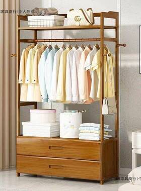 衣架地式多功能衣帽架子落帽地挂衣落架加粗衣间卧立室可移动QVP