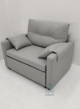 灰坐色单人位工程多沙功ZMG能发床两用折叠小户书房可卧办型公沙