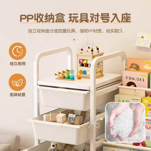 儿书架收纳架家用玩本绘本架多1030童层简易收纳架宝宝具书阅读储