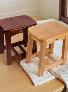 ^家筝用实木凳子中式加厚0老078人餐凳结实古方凳5rcm高凳子60高