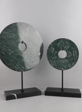 中式大新理石安扣意如扣桌面摆件客厅玄关平酒1502店电视柜家居装