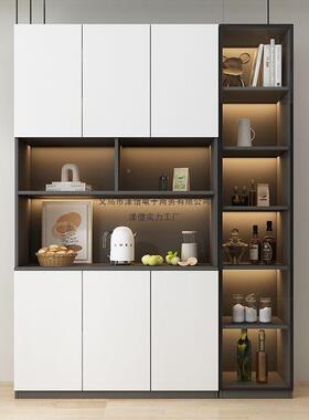 餐边厅柜靠墙定志柜子定志版客厅收纳柜轨玻门酒柜OYP道璃餐柜