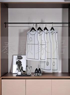 软毛毡衣服摆件样板间假厅衣服装简约软饰品展陈列衣帽间衣JJ柜装