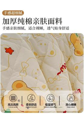 全棉卡通床纯棉加厚炕盖夹棉缝榻榻米铺床三绗单人SY202502件套四