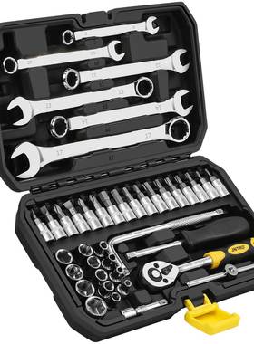 DMQ42件梅小飞汽工具套装开扳手批头套筒五多金功修能工具箱