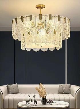 式复古吊灯意大利宫廷浪漫双玻璃层水59922晶灯法厅式客厅美餐厅
