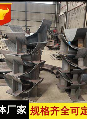 J3管管夹式管大托道Q235鞍焊大管大口式支座接型滑动热媒管DN1100