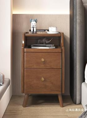 全实木斗柜简置窄物迷你小XHI型极窄床约边柜超窄边小夹缝现代床
