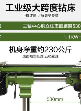 西子跨度钻床大大孔率工业级钻机打ZXTM-40孔机台式功钻床