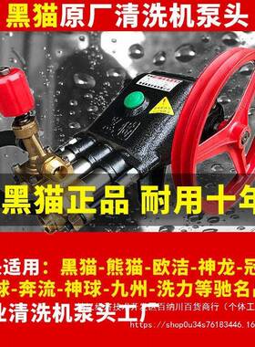 上海黑猫55/5FSU8商用洗车机泵头高型压机机头洗水清泵抽水总成配